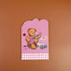 Teddy Island Notebook A5 Pink
