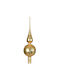 Tree Top Glass Gold 8cm with Glitter