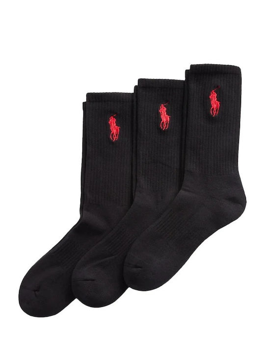 Ralph Lauren Мъжки Чорапи Черни 3Pack