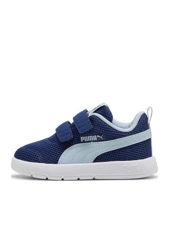 PUMA Courtflex V3 Mesh Inf Παιδικά Sneakers Μπλε