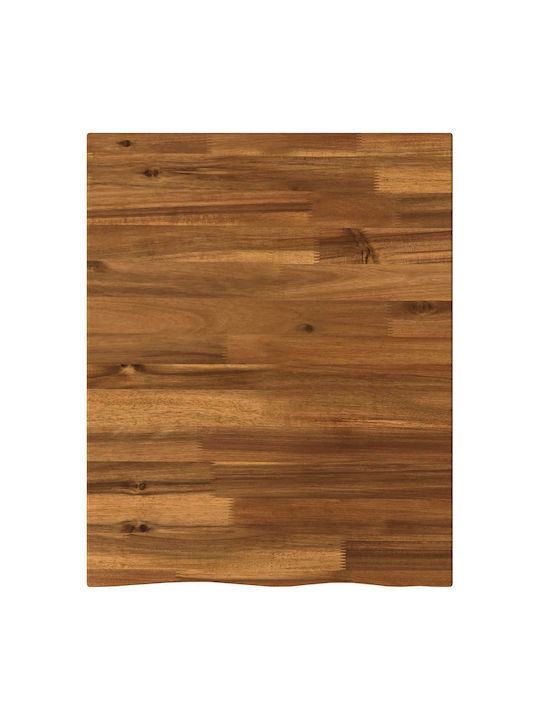 vidaXL Rectangular Table Surface Made of Natural Solid Wood 40x40x3.5cm 938435
