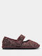 Kids Ballerinas with Hook & Loop Closure Burgundy