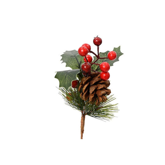 Christmas Decorative Branch Length 22cm Red