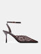 Spitze Zehe Pumps mit Riemen & Hohem Absatz Braun