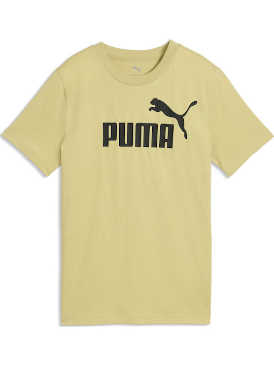 PUMA Παιδικό T-shirt Beige Logo Tee