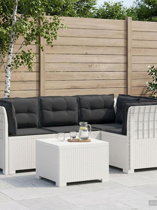 Ecksofa für den Außenbereich Rattan mit Kissen