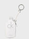 Calvin Klein Mini CK One Zip Pouch Bag Charm Off White Accessory Female Off White Lv04f1246g-4lx