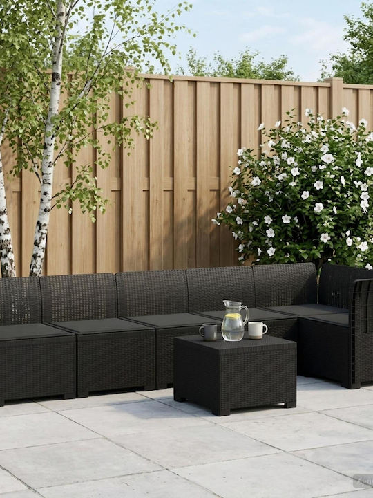 Ecksofa Für Den Außenbereich Rattan Mit Kissen