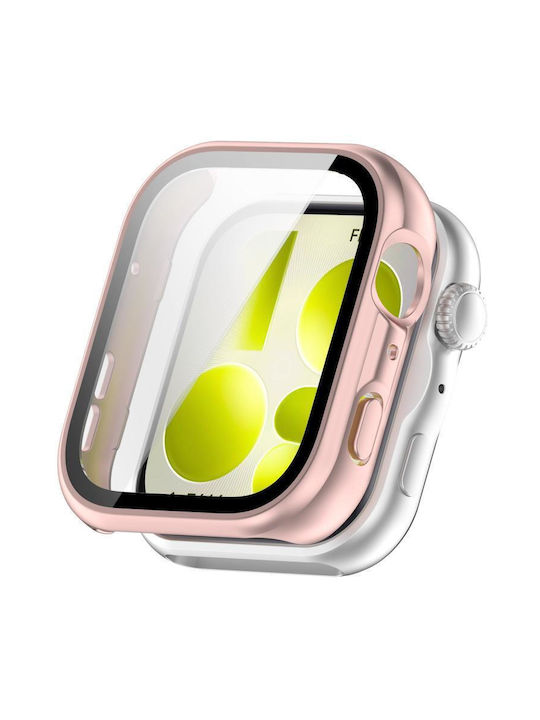 Πλαστική Θήκη με Τζαμάκι σε Ροζ χρώμα για Huawei Watch Fit 5 Pro