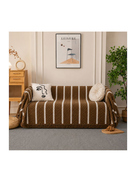 My Home Luxury Mavelle Three-Seater Sofa Throw ...