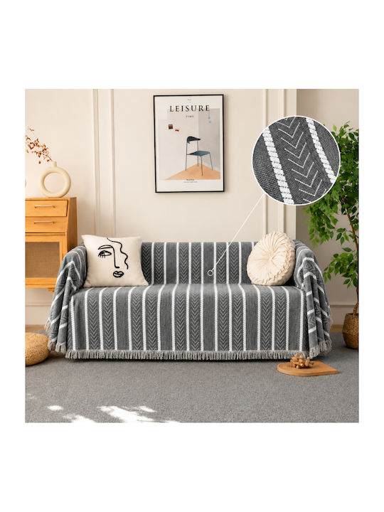 My Home Luxury Mavelle Three-Seater Sofa Throw ...