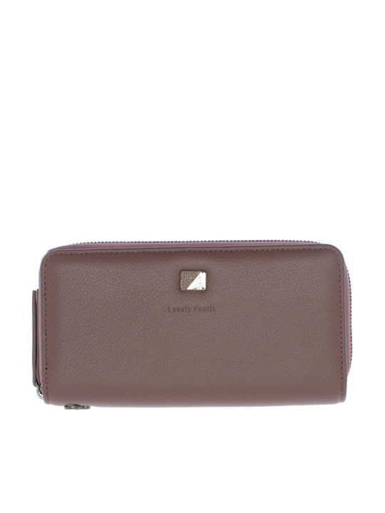 Große Damenbrieftasche Lila