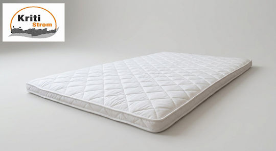 Kriti Strom Mattress Topper Single Latex Impregnated with Aloe Vera & Application Straps 90x190x7cm