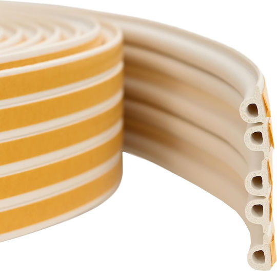 vidaXL Door Draft Stopper Window Rod in White Colour 0.6cm