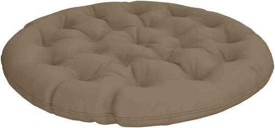 vidaXL Gartenstuhlkissen Rund Taupe 120x12cm