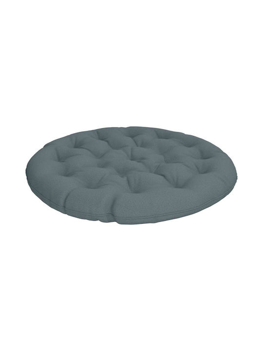 vidaXL Gartenstuhlkissen Rund Blau 130x12cm