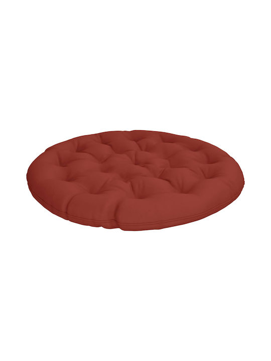 vidaXL Gartenstuhlkissen Rund Rot 130x12cm