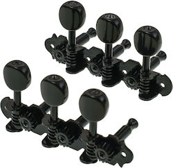 Grover Gb120-ss 3+3 Schwarze Knöpfe