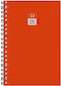 Innostat Daily Agenda B6 2027 Red Spiral 10x14cm