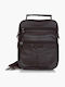 Leather Men's Shoulder / Crossbody Bag Black