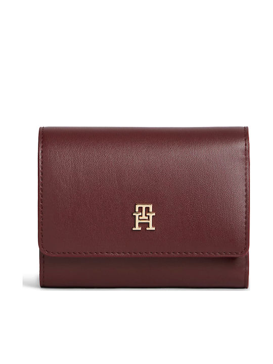 Tommy Hilfiger Icon Portofel Dama Mic Burgundy