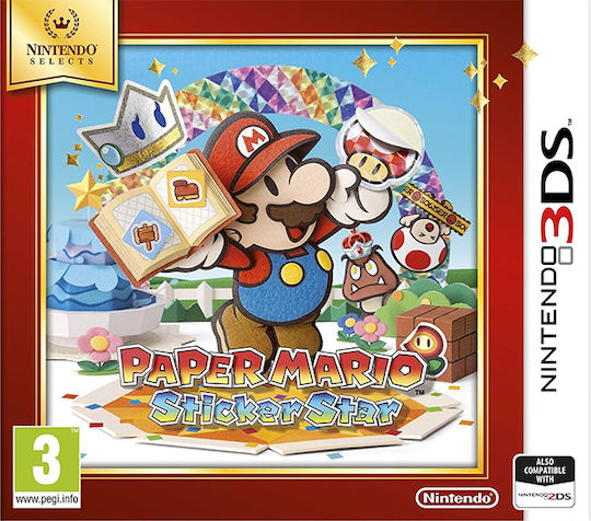 Paper Mario: Sticker Star Selects 3DS Game (Used)