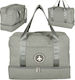 ikonka Sack Voyage Grey Fabric M39xW18xH30cm