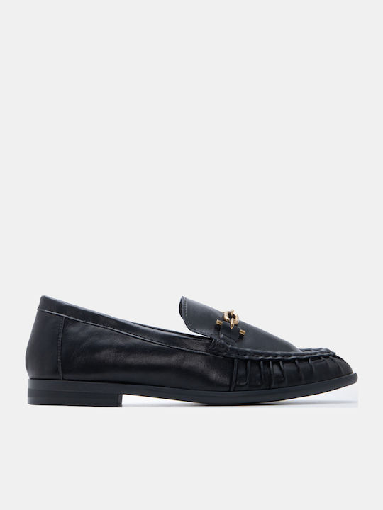 Luigi Women's Moccasins In Black Colour