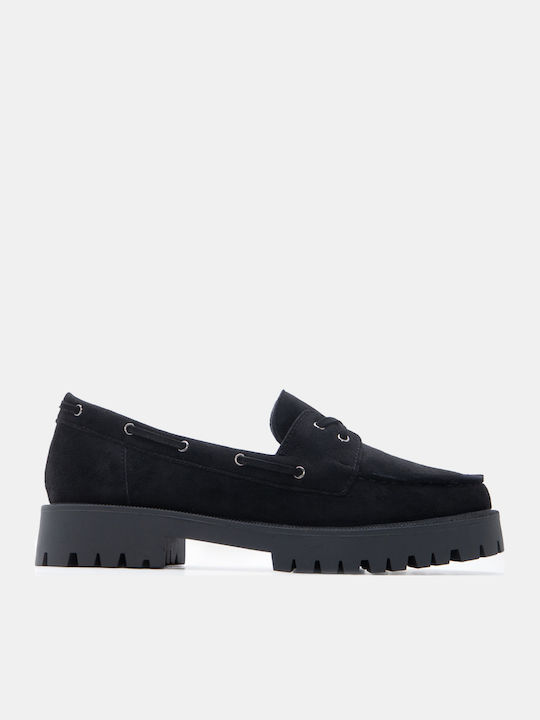 Luigi Women's Moccasins In Black Colour