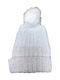 Kids Knitted White Beanie