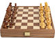 Manopoulos Ръчно изработен шах от дърво със шахматни фигури Staunton 27x27cm