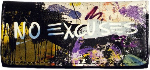 Tfar Tabaktasche aus Künstliches Leder mit Magnetverschluss 16x8cm No Excuses No Excuses