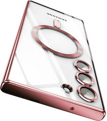 Husă Orso Magsafe Protectoare Pentru Camera Mobilă Bare Look Aur Roz Samsung Galaxy S23 Husă Orso Magsafe Protectoare Pentru Camera Mobilă Bare Look Aur Roz Samsung Galaxy S23