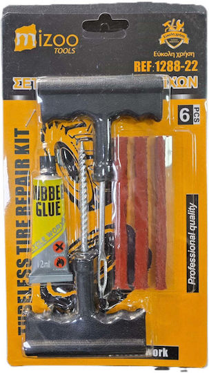 Mizoo Tubeless Tire Repair Kit 6 Pieces 1288-22