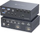 KVM USB-C Thunderbolt 4K 120Hz Switch 4 Computers 2 Monitors