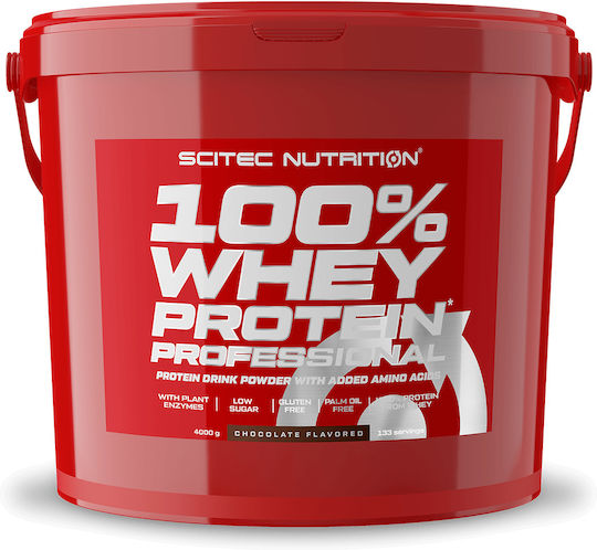 Scitec Nutrition 100% Суроватъчен Professional Протеин от Суроватка Без Глутен с Вкус Chocolate 4kg