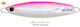 Hots Artificial Bait Speed Slider Fluorescent 180gr Pink Glow Belly