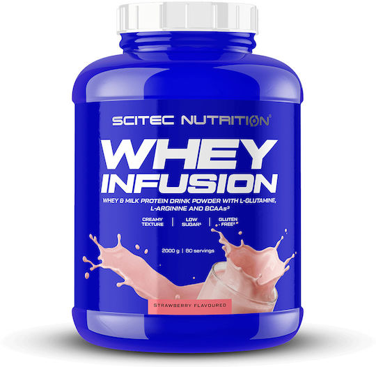 Scitec Nutrition Whey Infusion Протеин от Суроватка Без Глутен с Вкус Ягода 2kg
