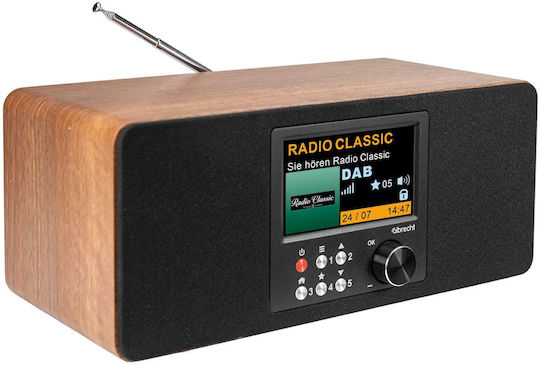 Albrecht DR 864 Radio de birou Electrică / Baterie DAB cu Bluetooth Maro