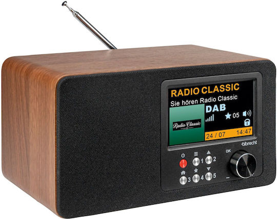 Albrecht DR 863 Ретро Настолно Радио с Мрежово Захранване DAB+ с Bluetooth Кафяв