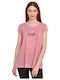 Women's Short Sleeve Red Blouse