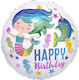 18" Μπαλονι "happy Birthday Γοργονα"