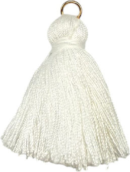 White Tassels Decorative Craft Tassels 20 Pieces 3cm T3l Riniotis Rin-t3l