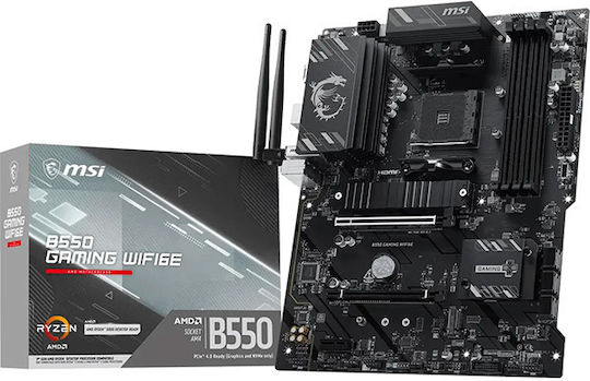 MSI B550 Gaming WIFI6E Motherboard ATX with AMD AM4 Socket 7C56-092R