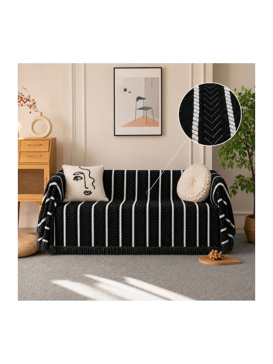 My Home Luxury Mavelle Three-Seater Sofa Throw ...