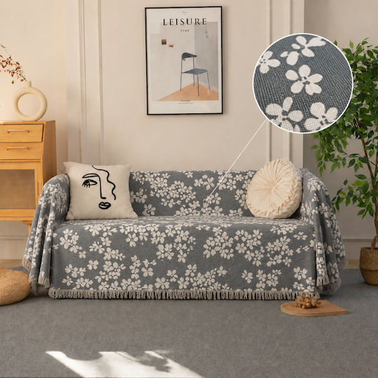 My Home Luxury Σετ Ριχτάρια 3τμχ Γκρι