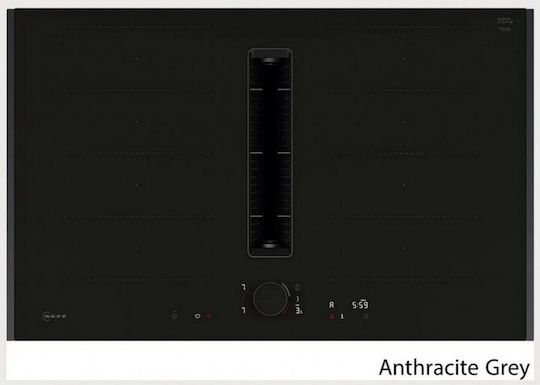 Neff Индукционен Плот с Рамка Автономен с Абсорбатор 83.4x52.7см Сив