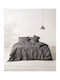 Kentia Σετ Παπλωματοθήκη Βαμβακερή 220x240cm Υπέρδιπλη με 2 Μαξιλαροθήκες Waylon