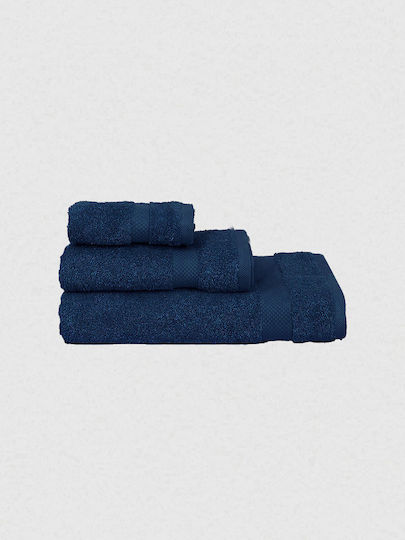 Sunshine Σετ Πετσέτες Μπάνιου 3τμχ Blue Βάρους 550gr/m²