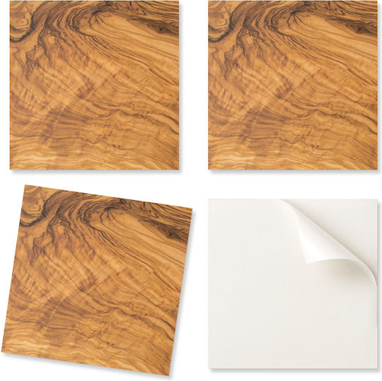 Set Vinyl Kacheln Dekoration Küche Oder Bad Muster Natürliche Holz 20x20x20 cm